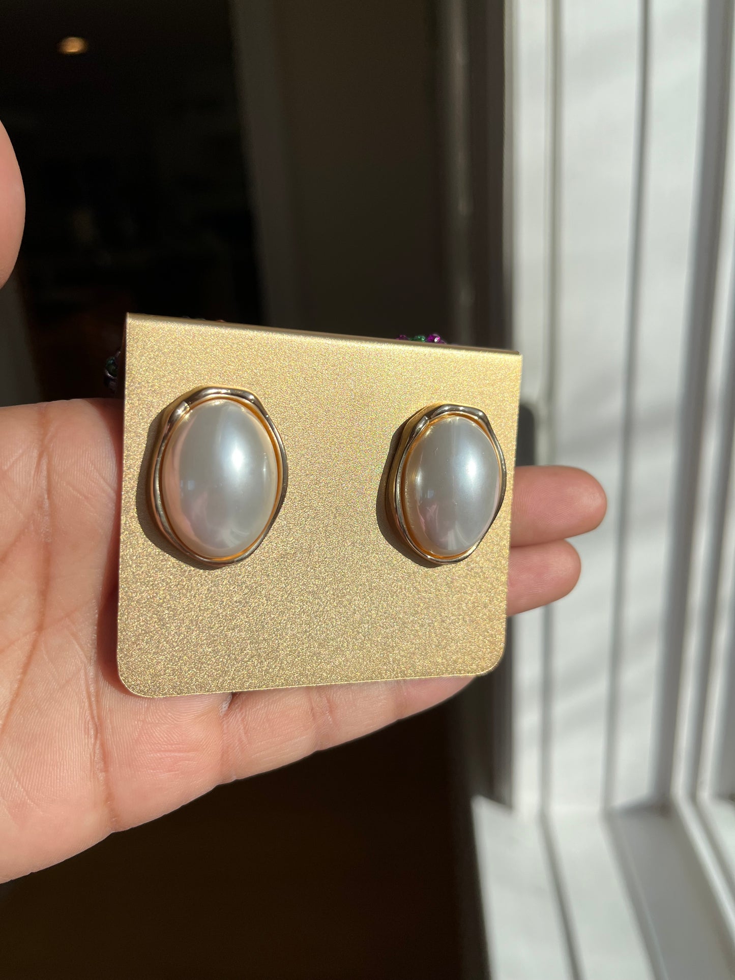 Big Pearl Earrings