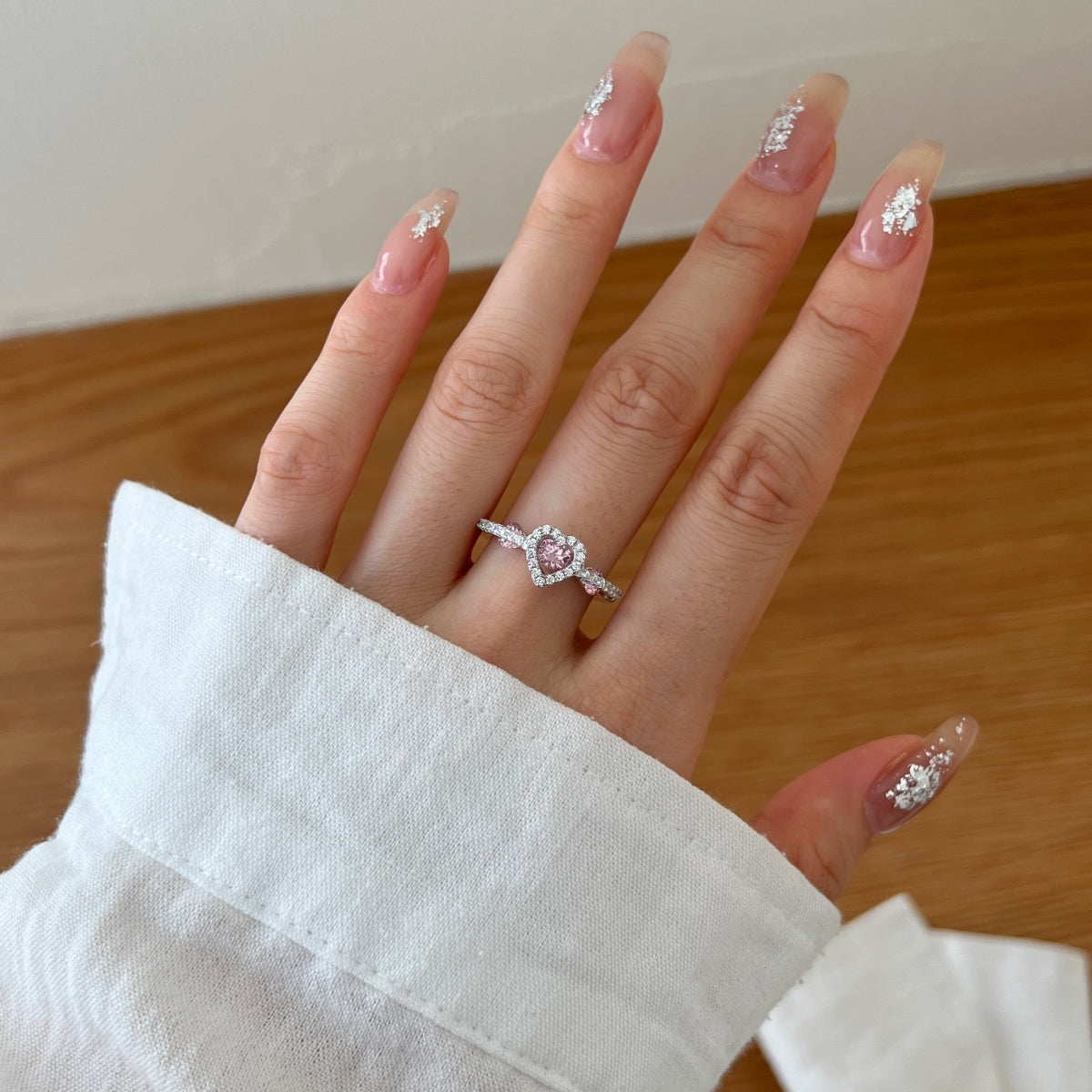 Sweetheart Halo Ring