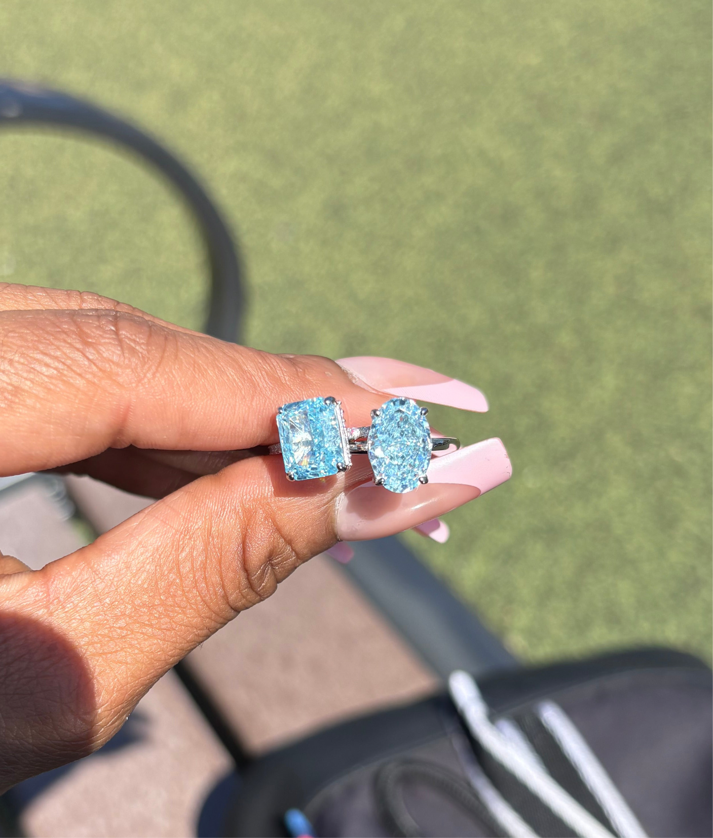 Blue Oval Ring
