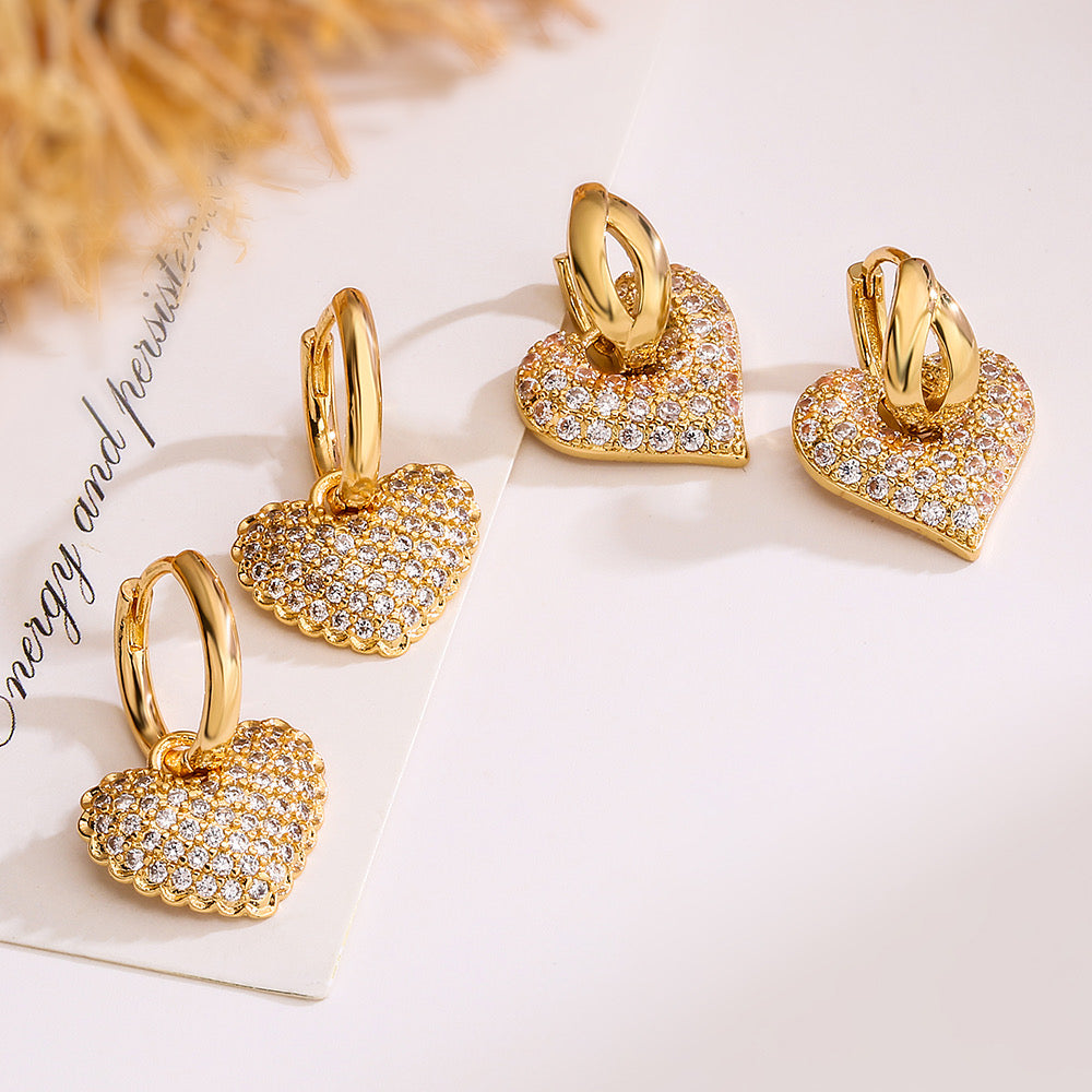 Heart On Ice Earrings