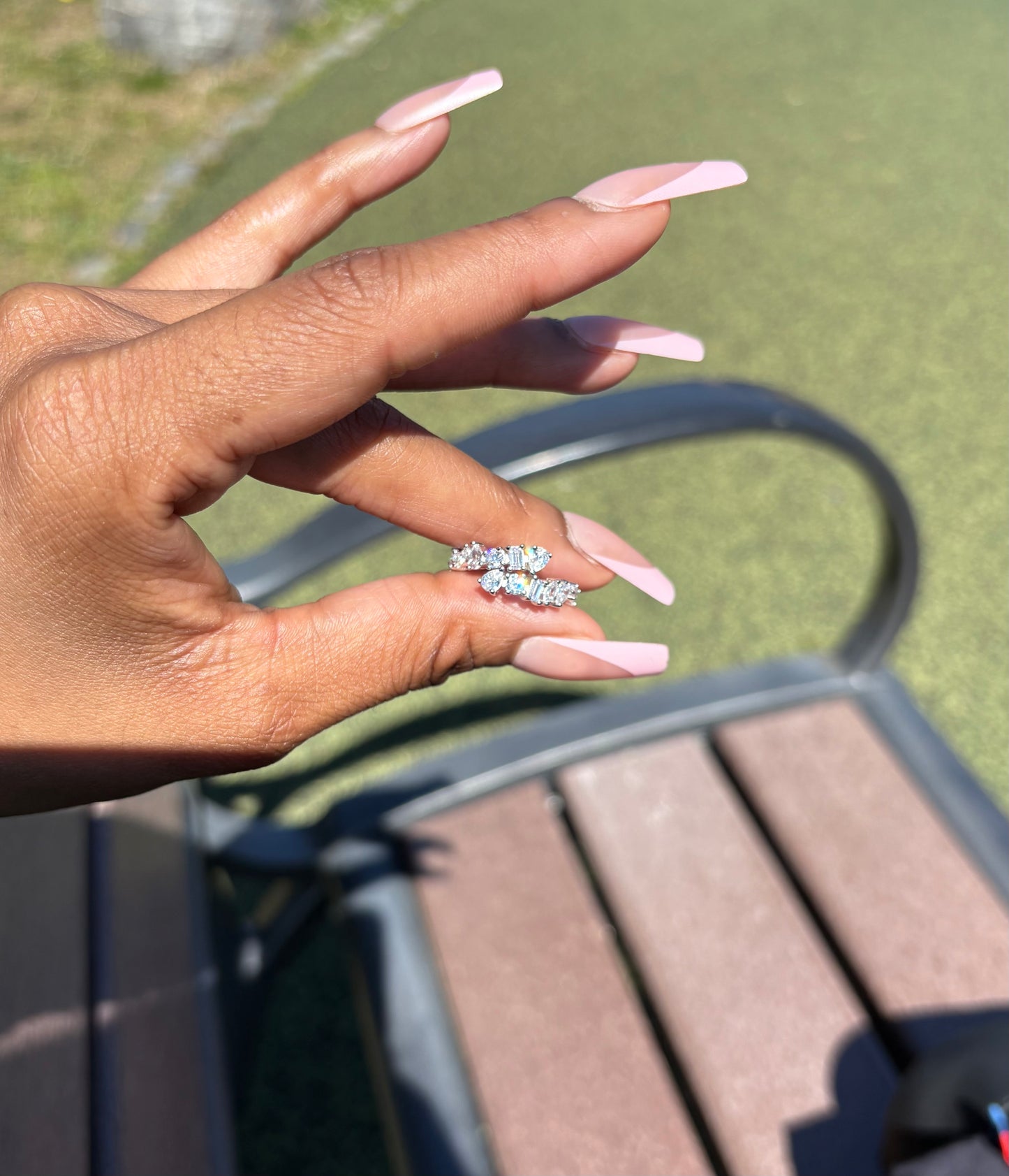 Diamond Cluster Ring
