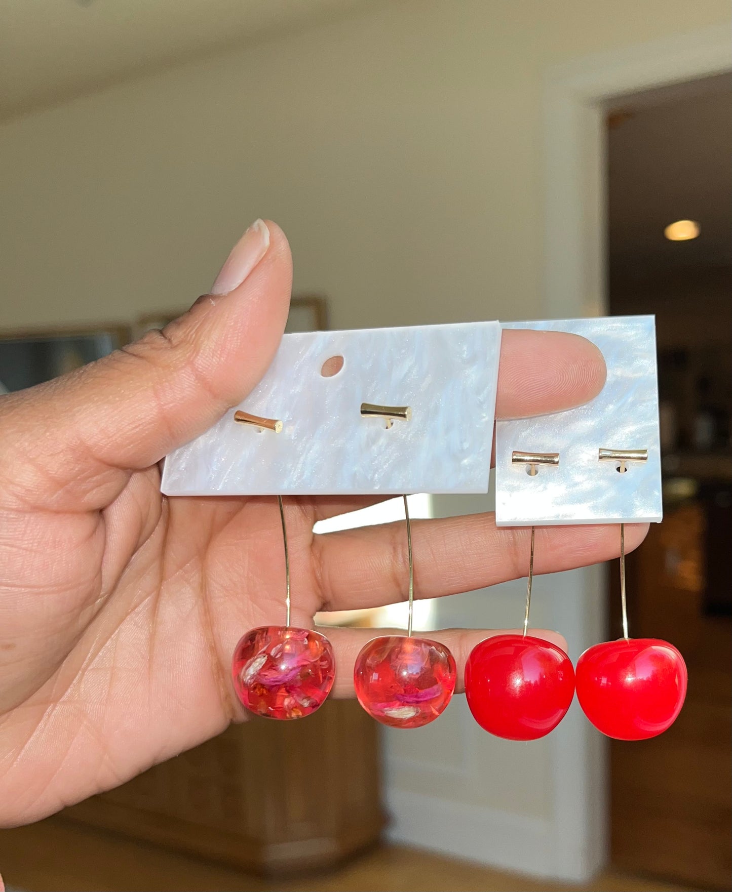 Cherry Drop Earrings
