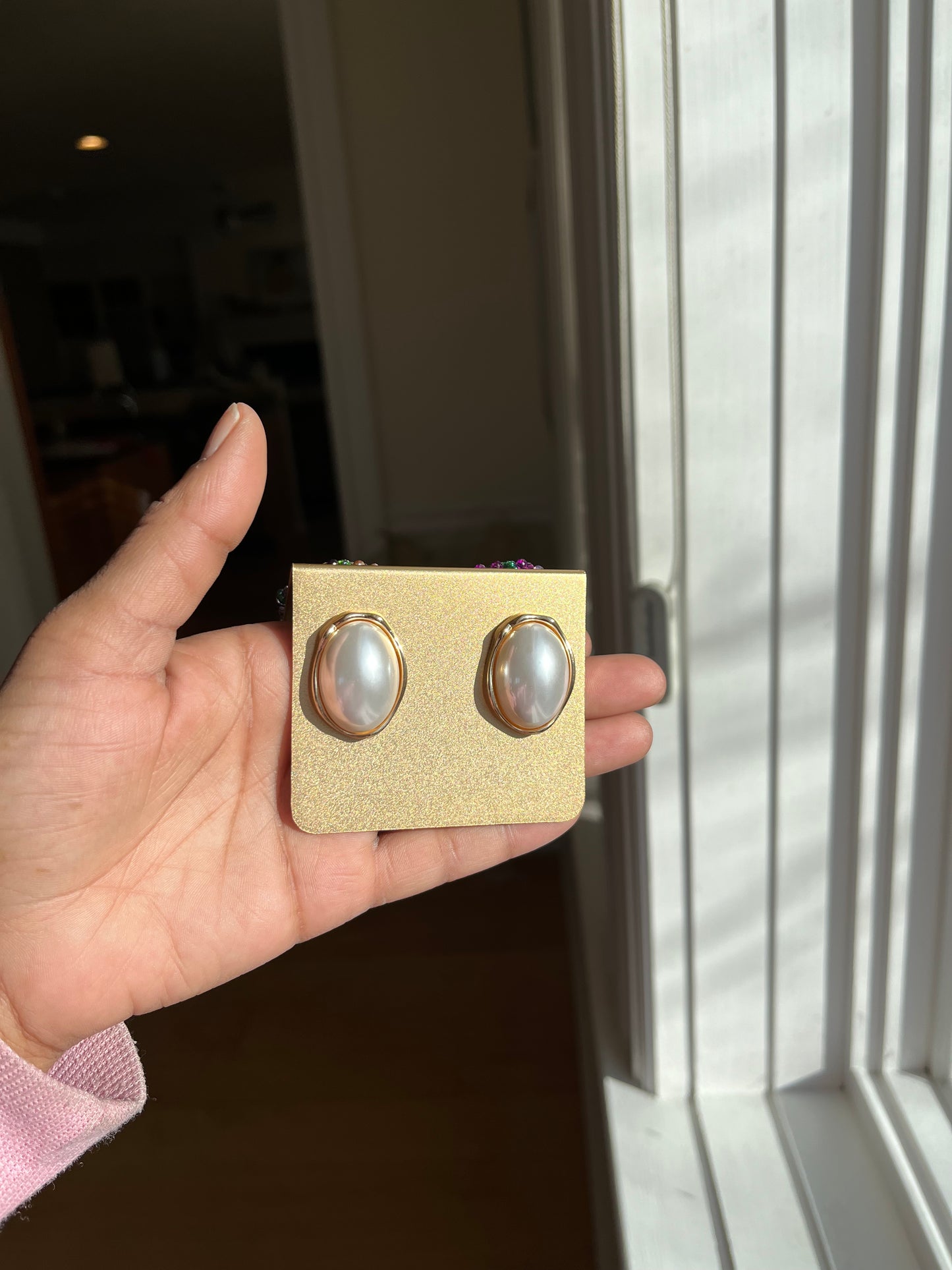 Big Pearl Earrings