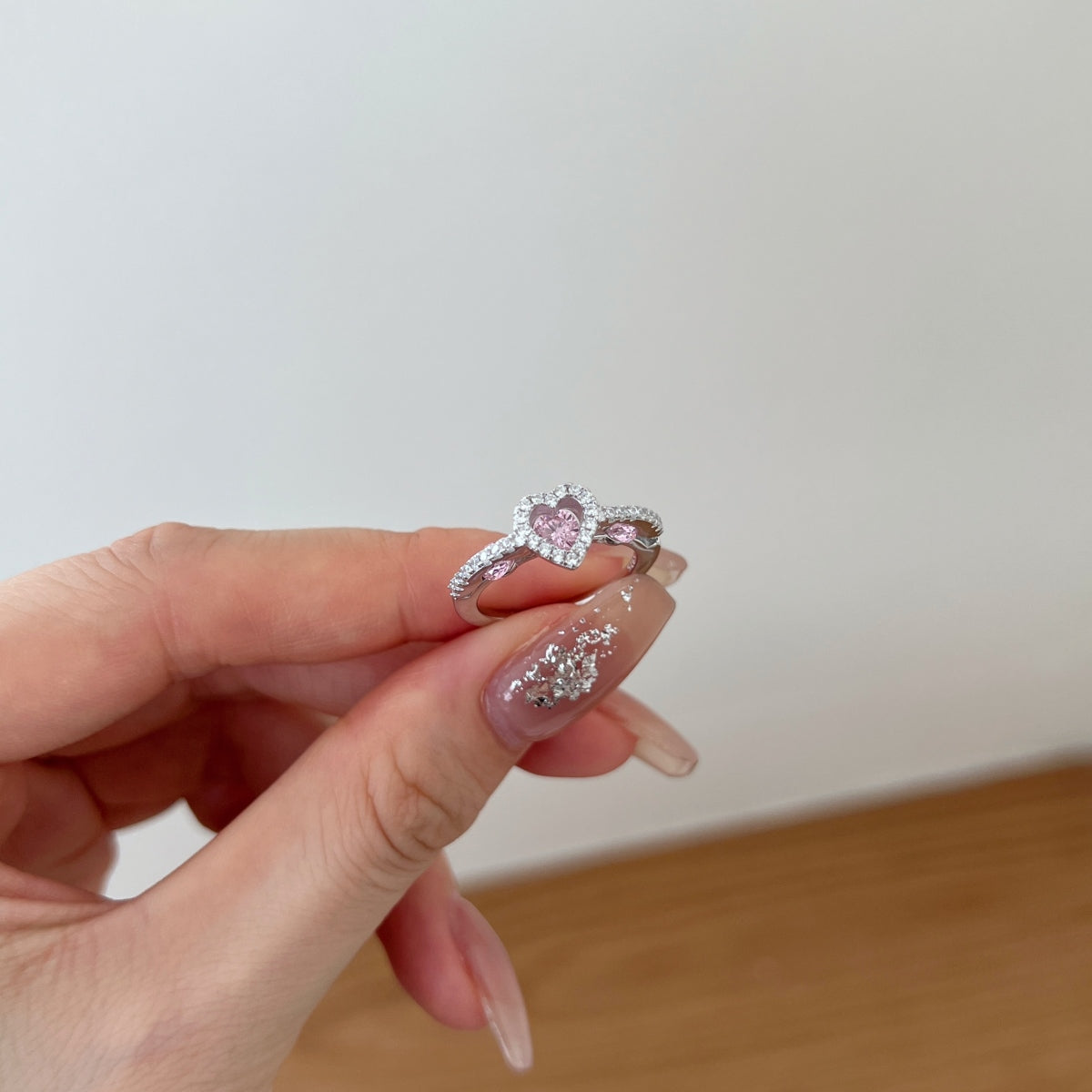 Sweetheart Halo Ring