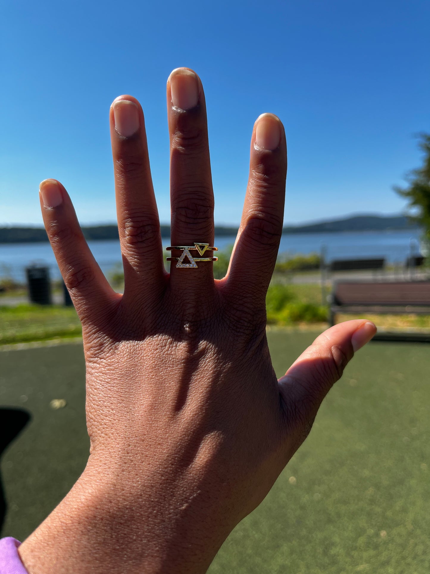 Bermuda Triangle Ring