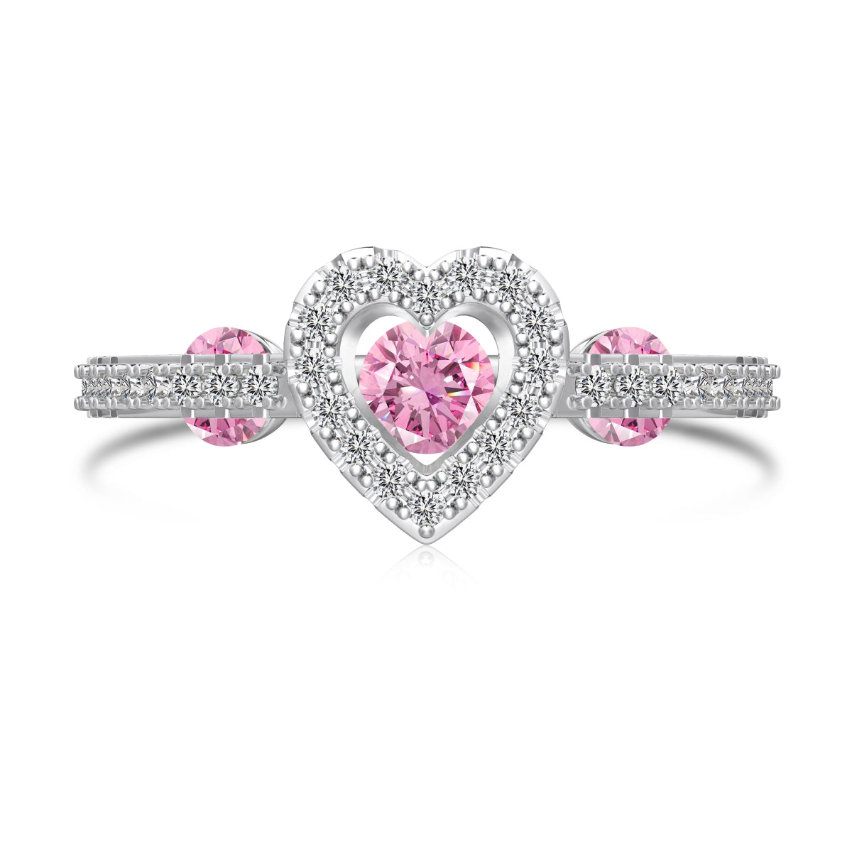 Sweetheart Halo Ring