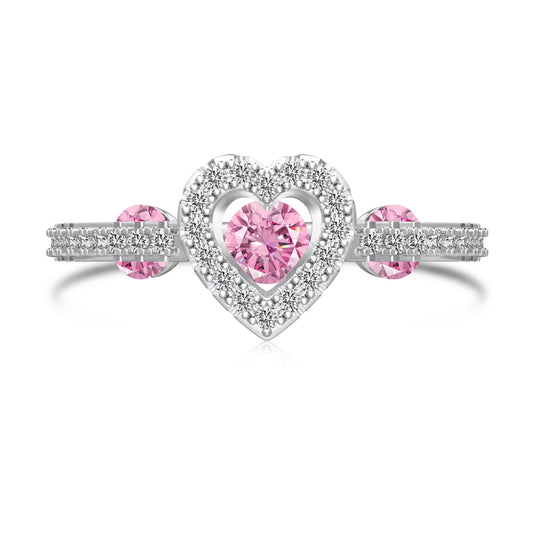 Sweetheart Halo Ring