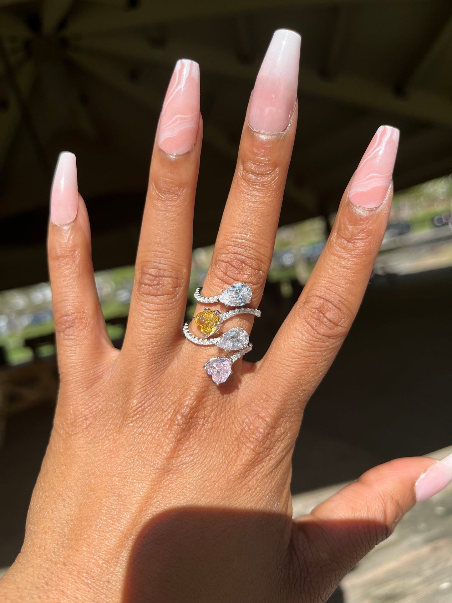 Aurora Spiral Rings - Charmed In Fashion