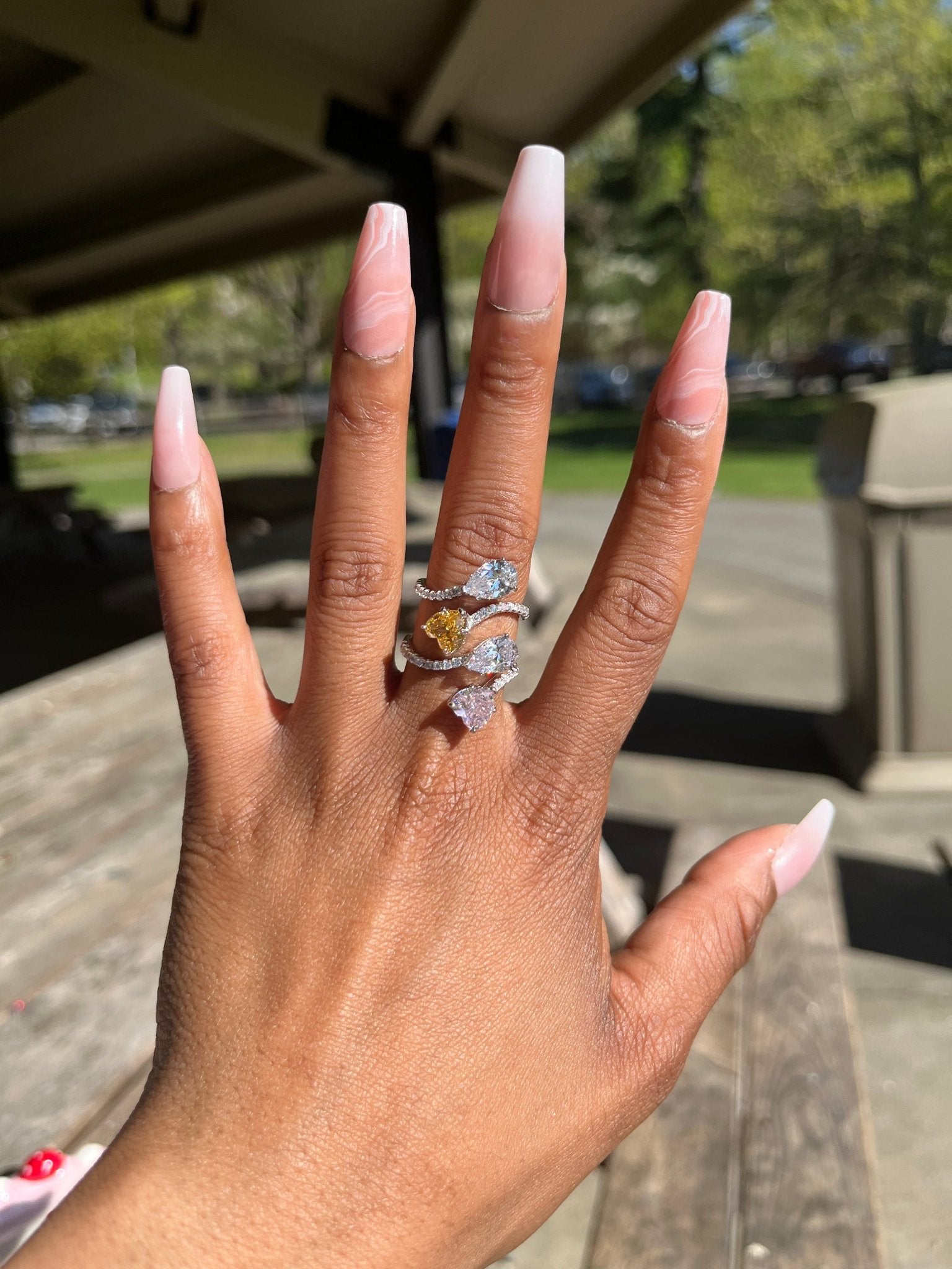 Aurora Spiral Rings - Charmed In Fashion