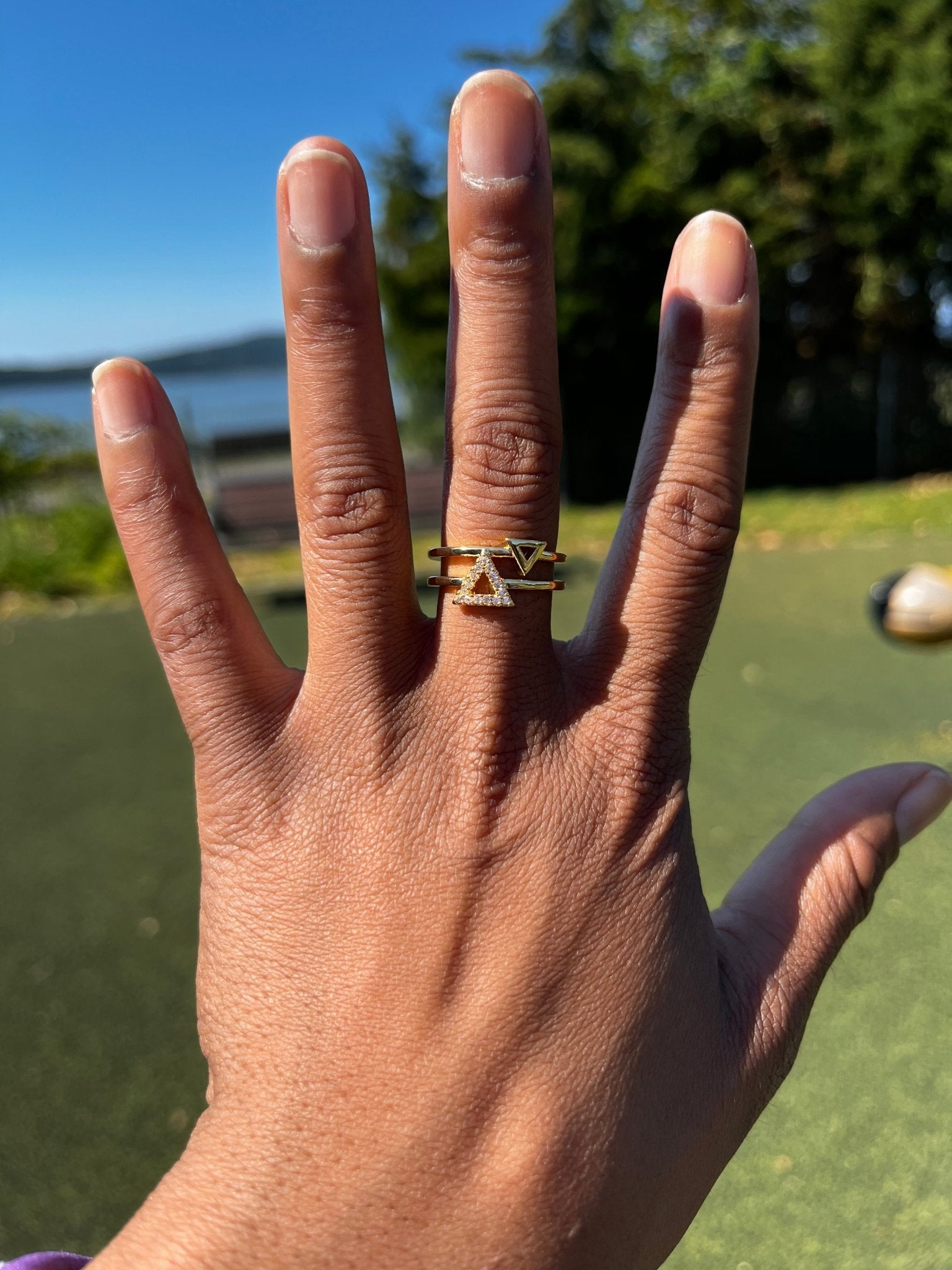 Bermuda Triangle Ring - Charmed In Fashion