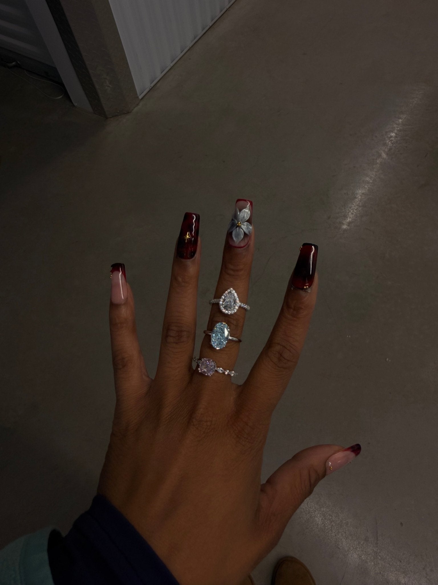 Blue Oval Ring - Charmed In Fashion