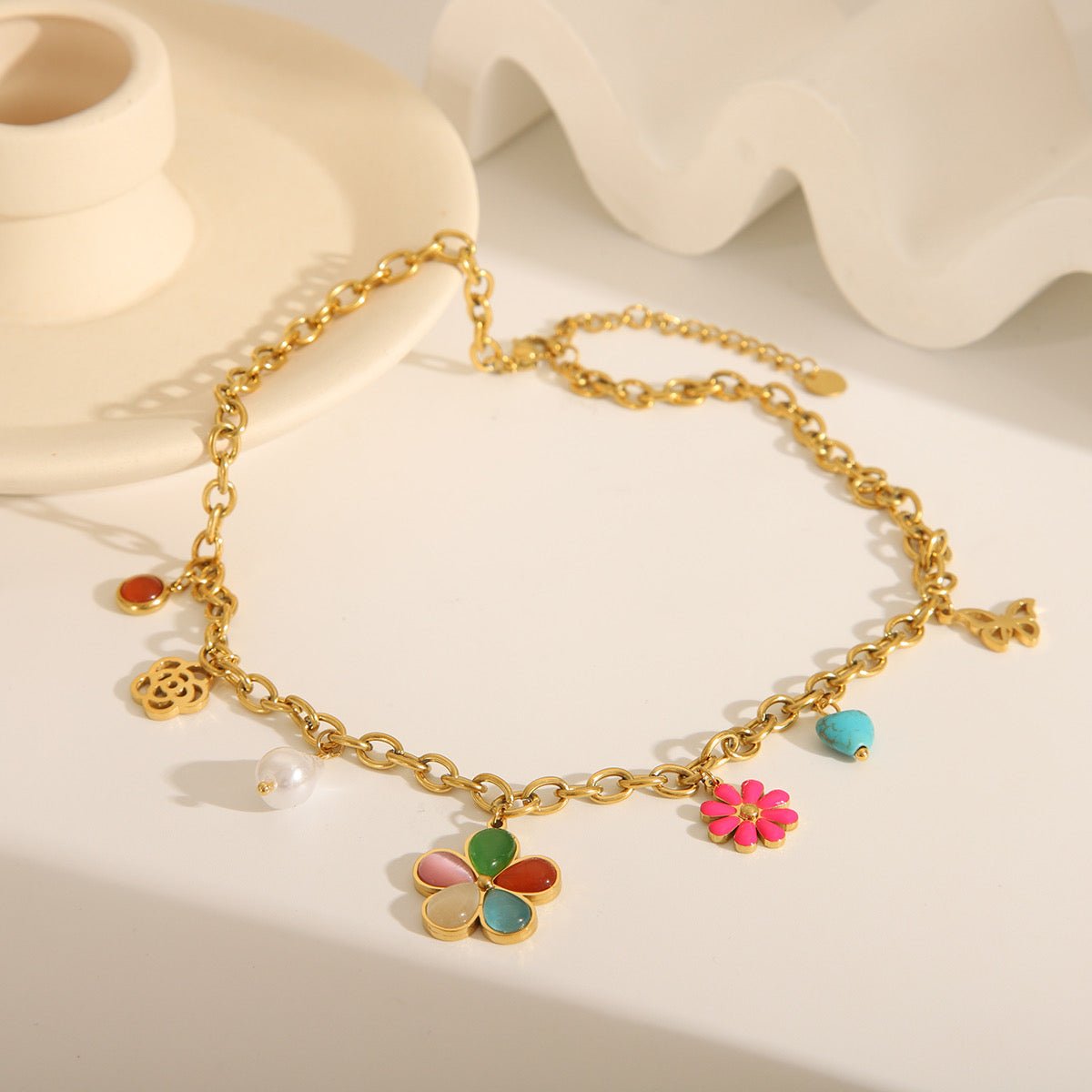 Flower Boom Necklace - Charmed In Fashion