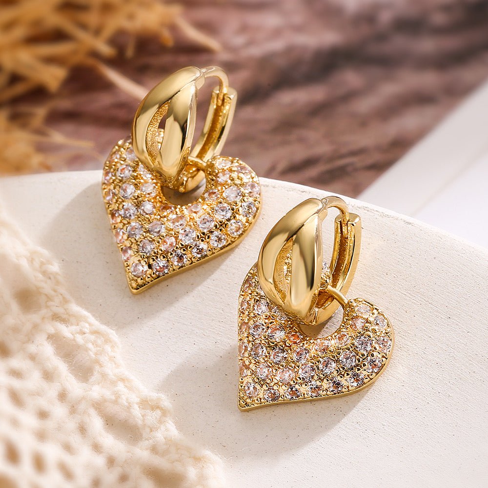 Heart On Ice Earrings - Charmed In Fashion