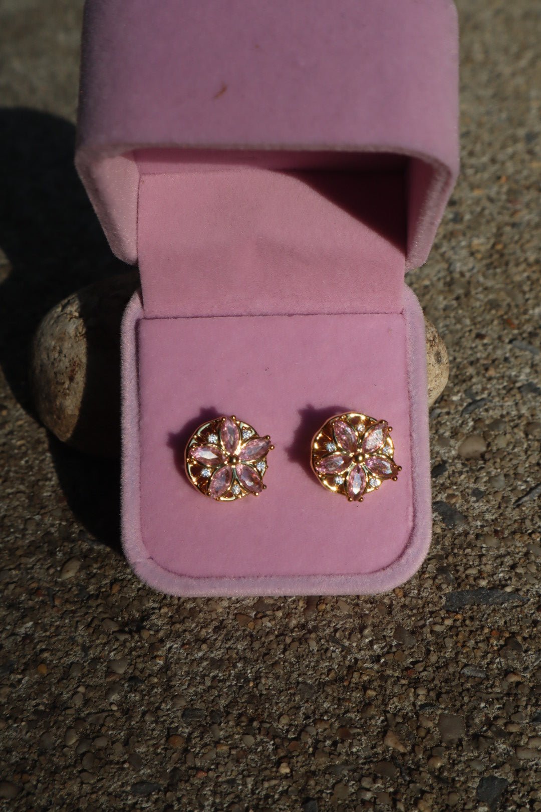 Pink Bellflower Earrings - Charmed In Fashion