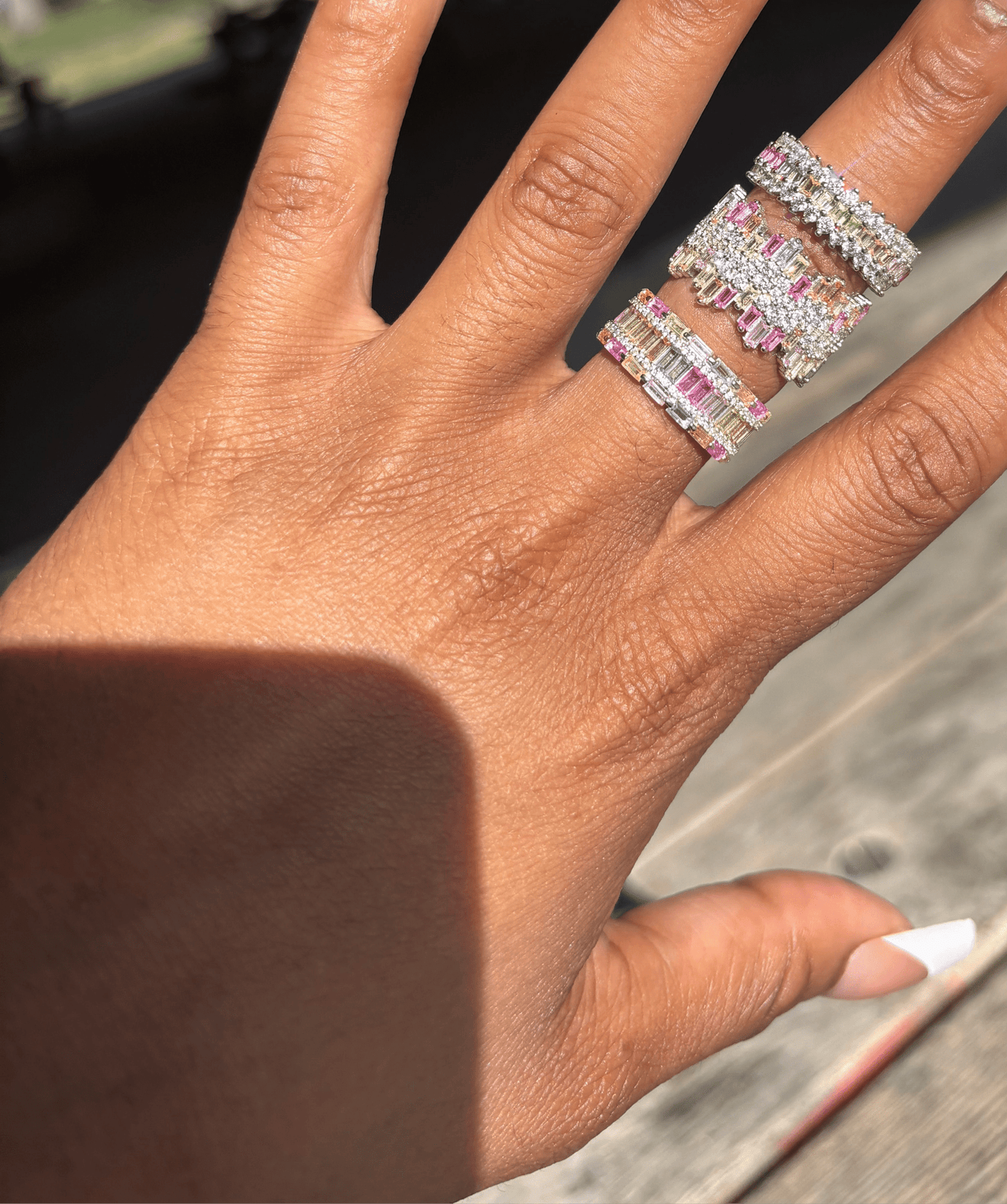 Rainbow Cluster Ring - Charmed In Fashion