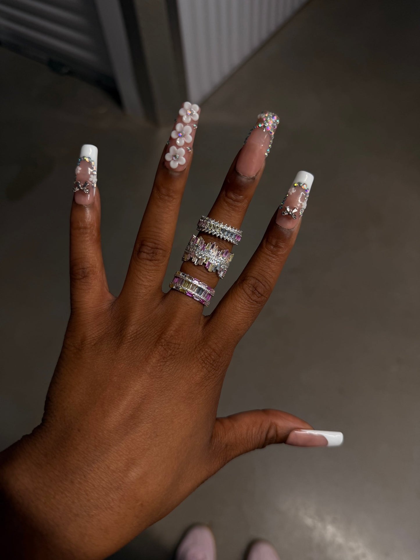Rainbow Cluster Ring - Charmed In Fashion