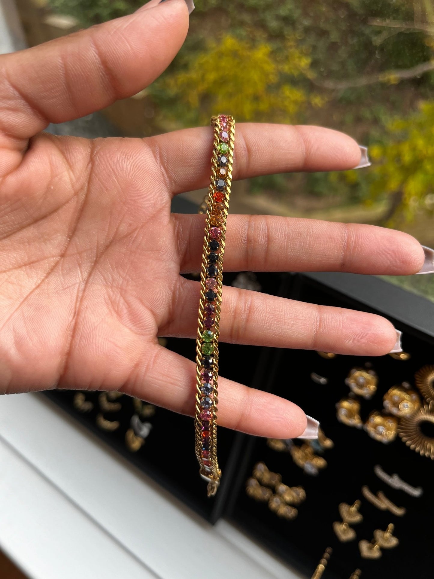 Rainbow Link Bracelet - Charmed In Fashion